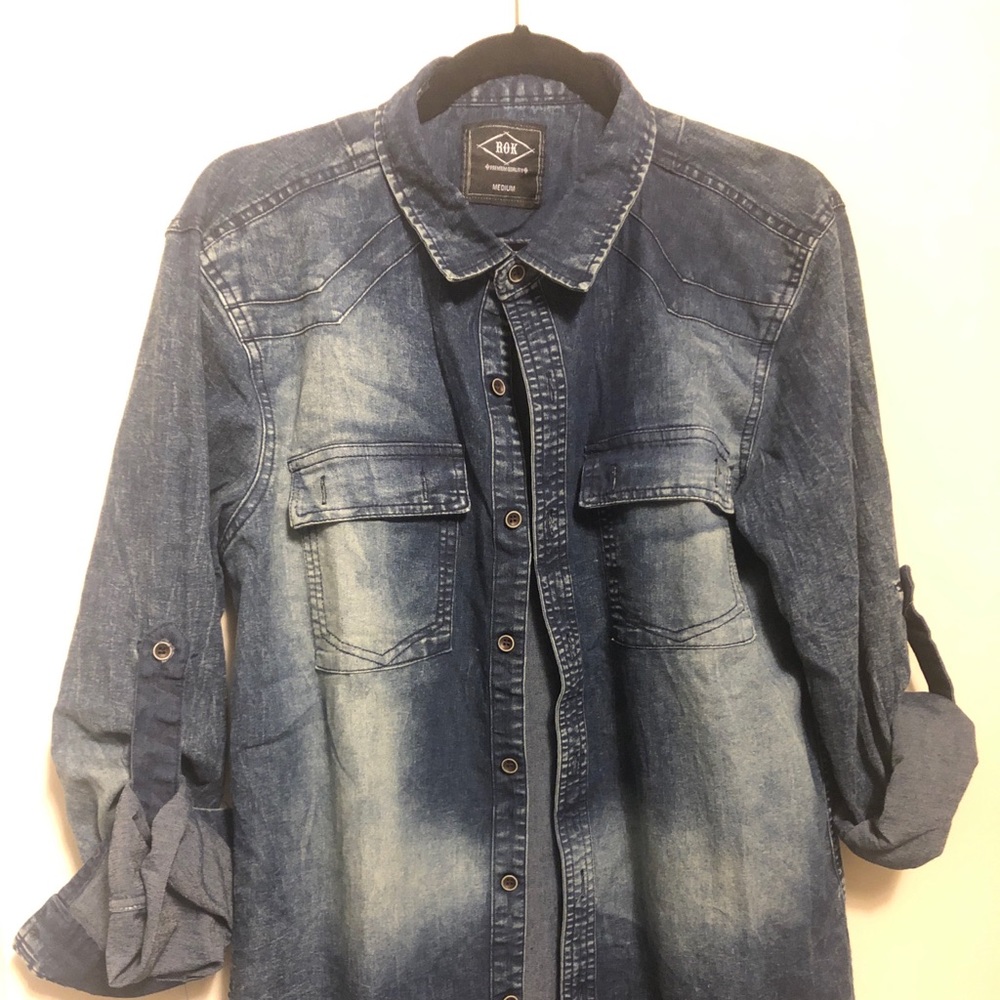 Demin button up shirt